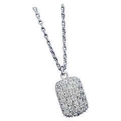 Collana in argento 925 con diamanti naturali, ciondolo di San Valentino A. Valentin
