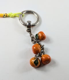 925 Sterling Silver Oranges Keychain by Pietro Sorini