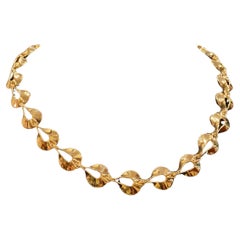 925 Sterling Silver Pear-Shaped Link Openwork Italian Necklace, 48.5cm - 19".