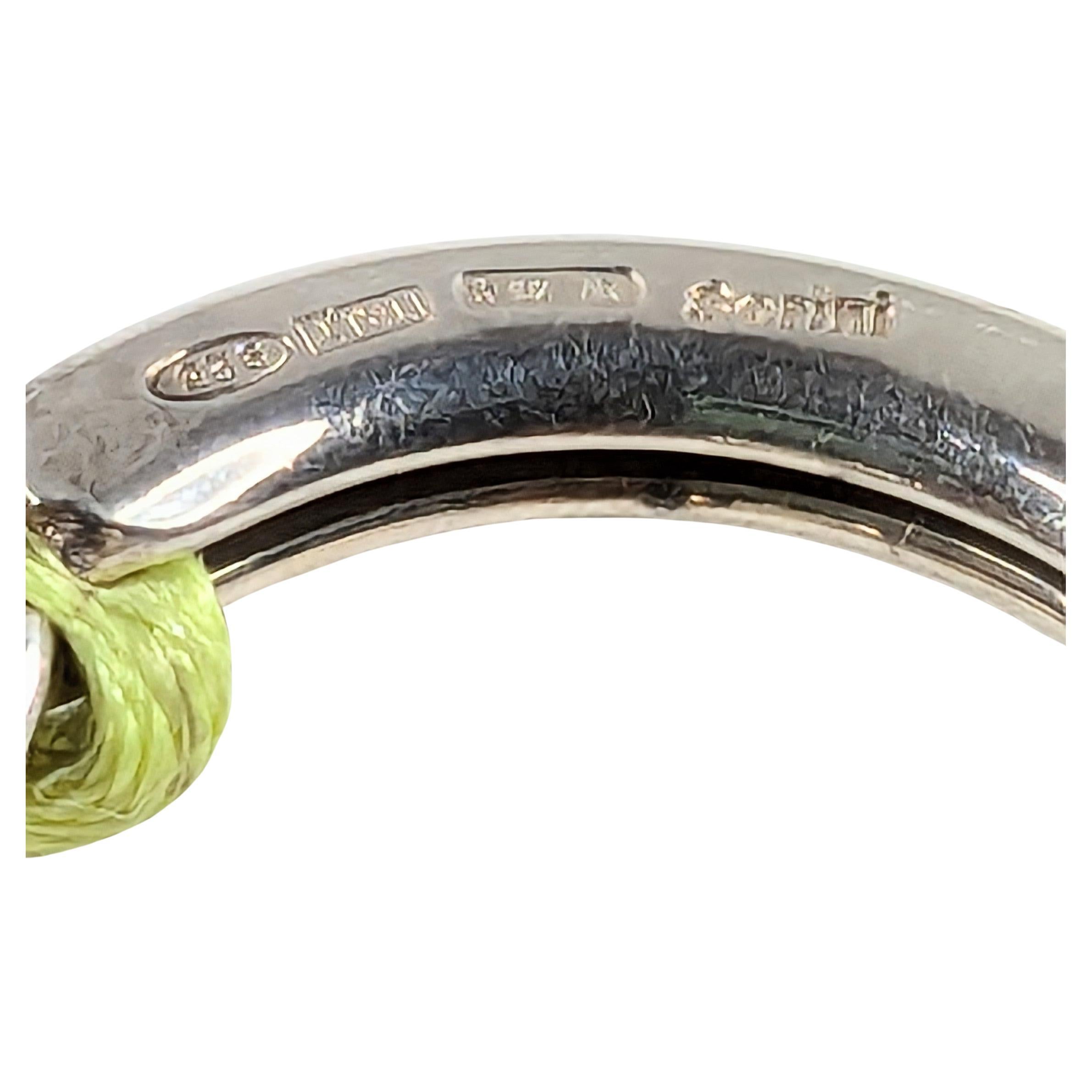 925 Sterling Silver Pears Keychain by Pietro Sorini In Excellent Condition For Sale In Bilbao, ES