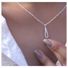 925 Sterling Silver Pendant Gift For Women Natural Pave Diamond Pendant For Her.