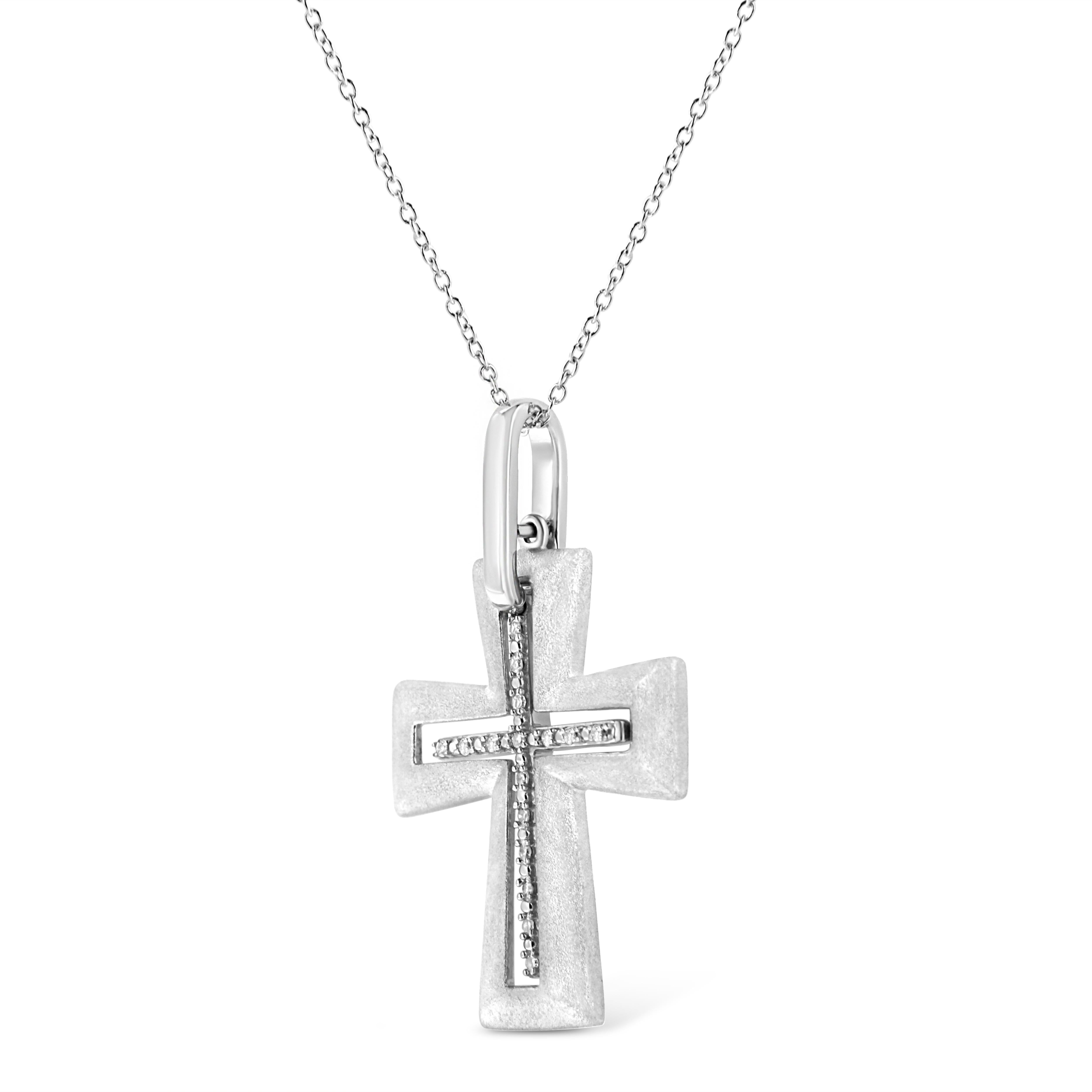 cross necklace with picture inside
