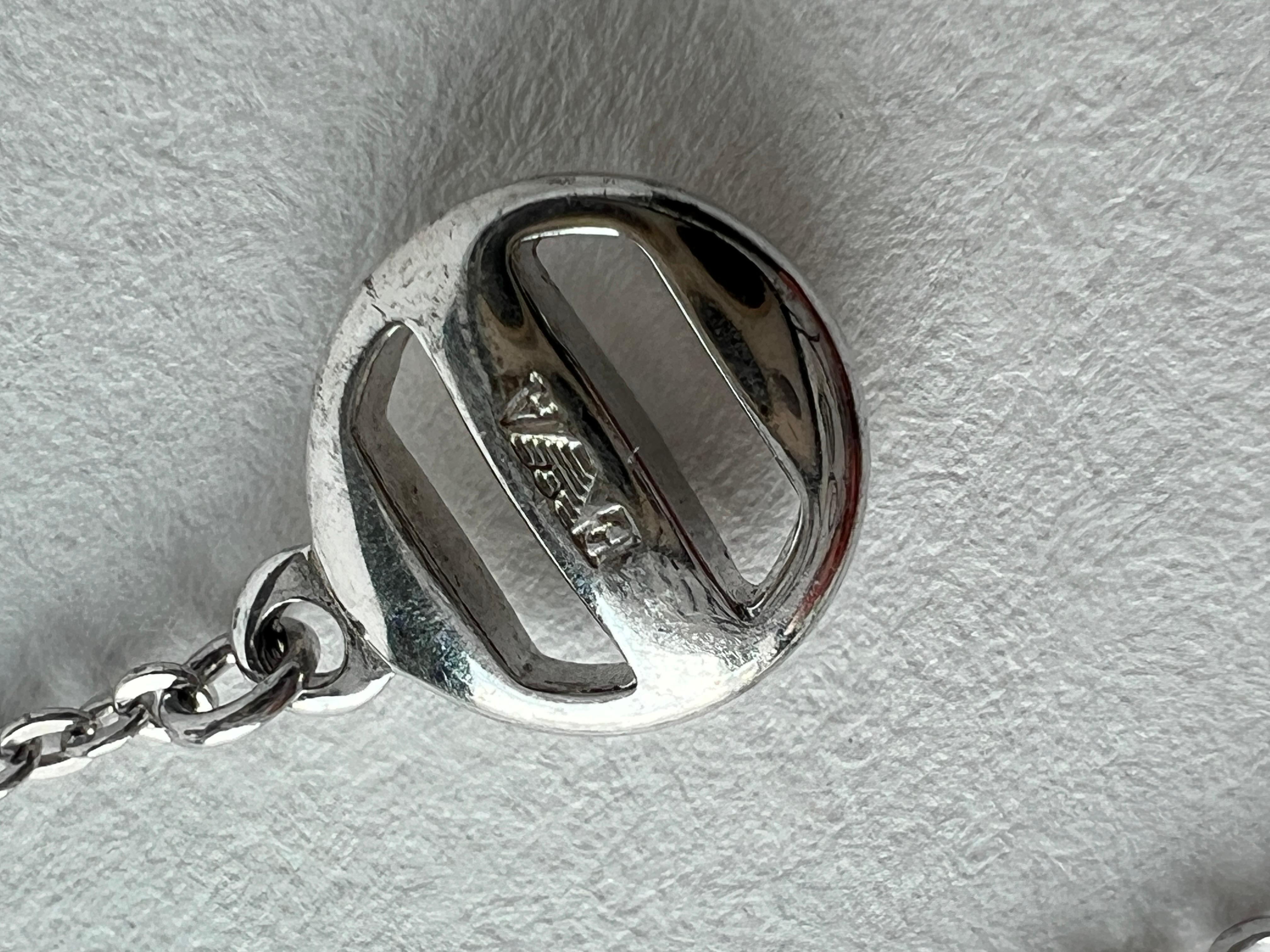 Women's 925 Sterling Silver Quartz Necklace Emporio Armani For Sale
