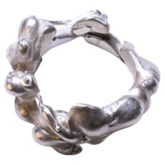 Anillo de plata de ley 925 de L A MH