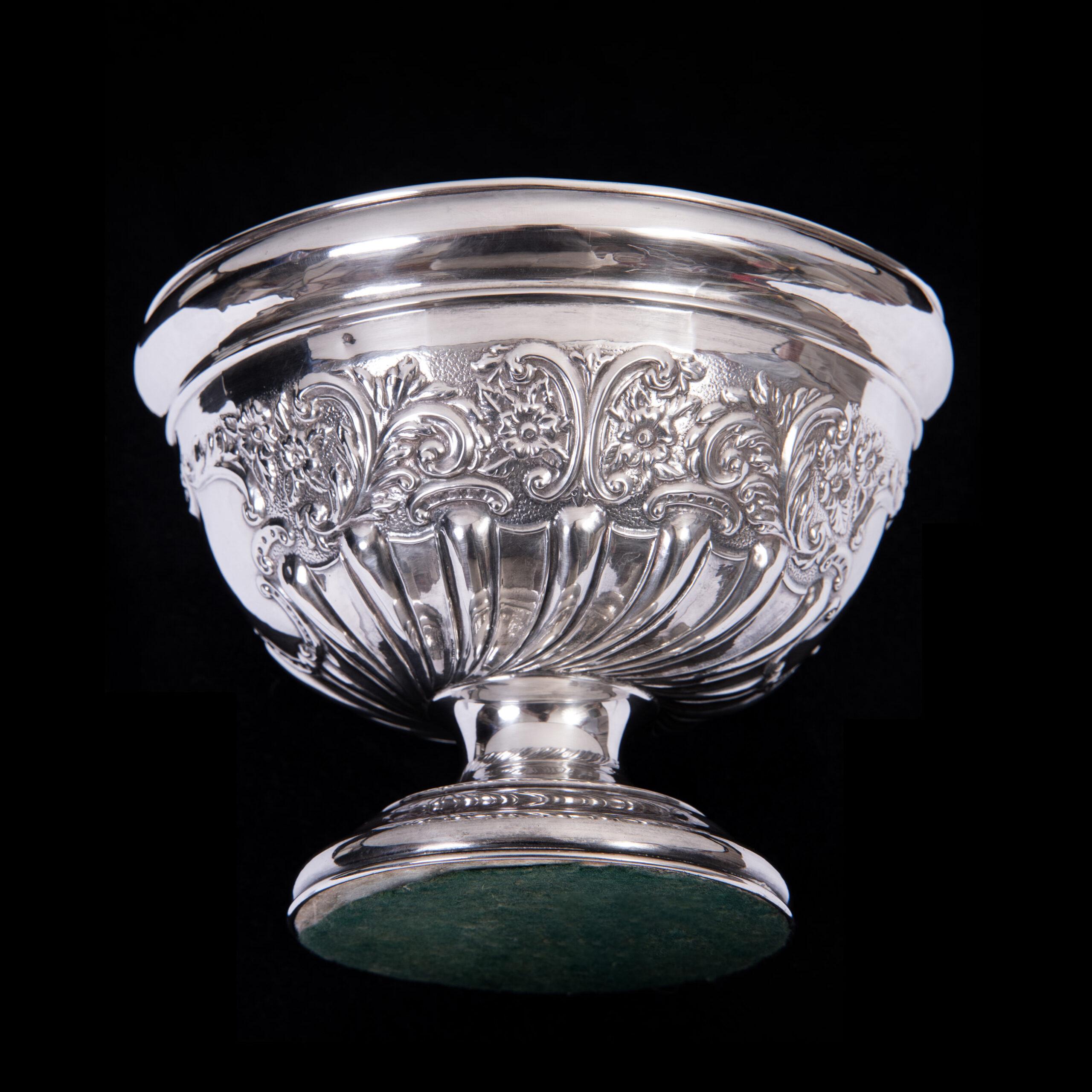 925/- Sterling Silber Rosenschale Birmingham 1905 (Belle Époque) im Angebot