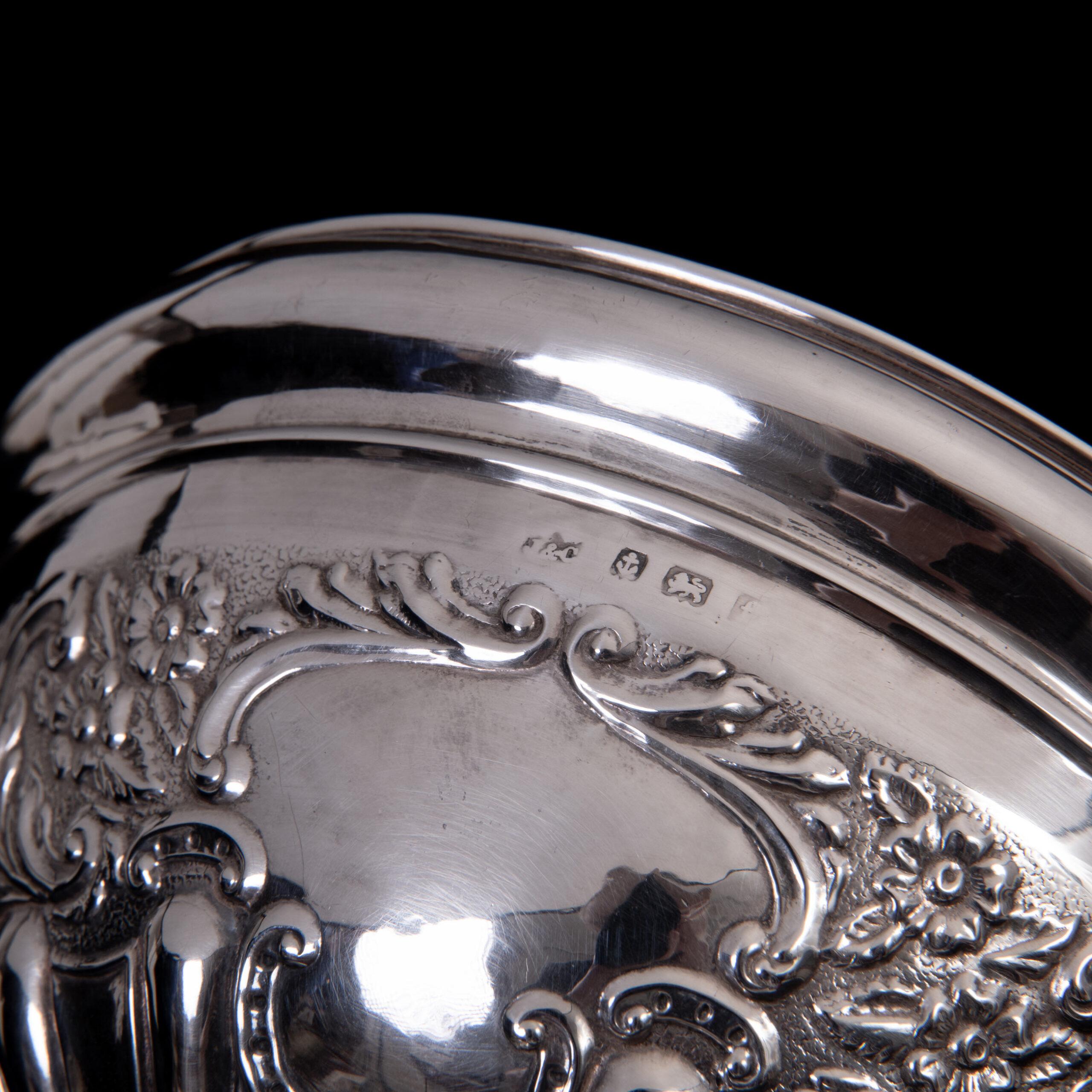 925/- Sterling Silber Rosenschale Birmingham 1905 (Englisch) im Angebot
