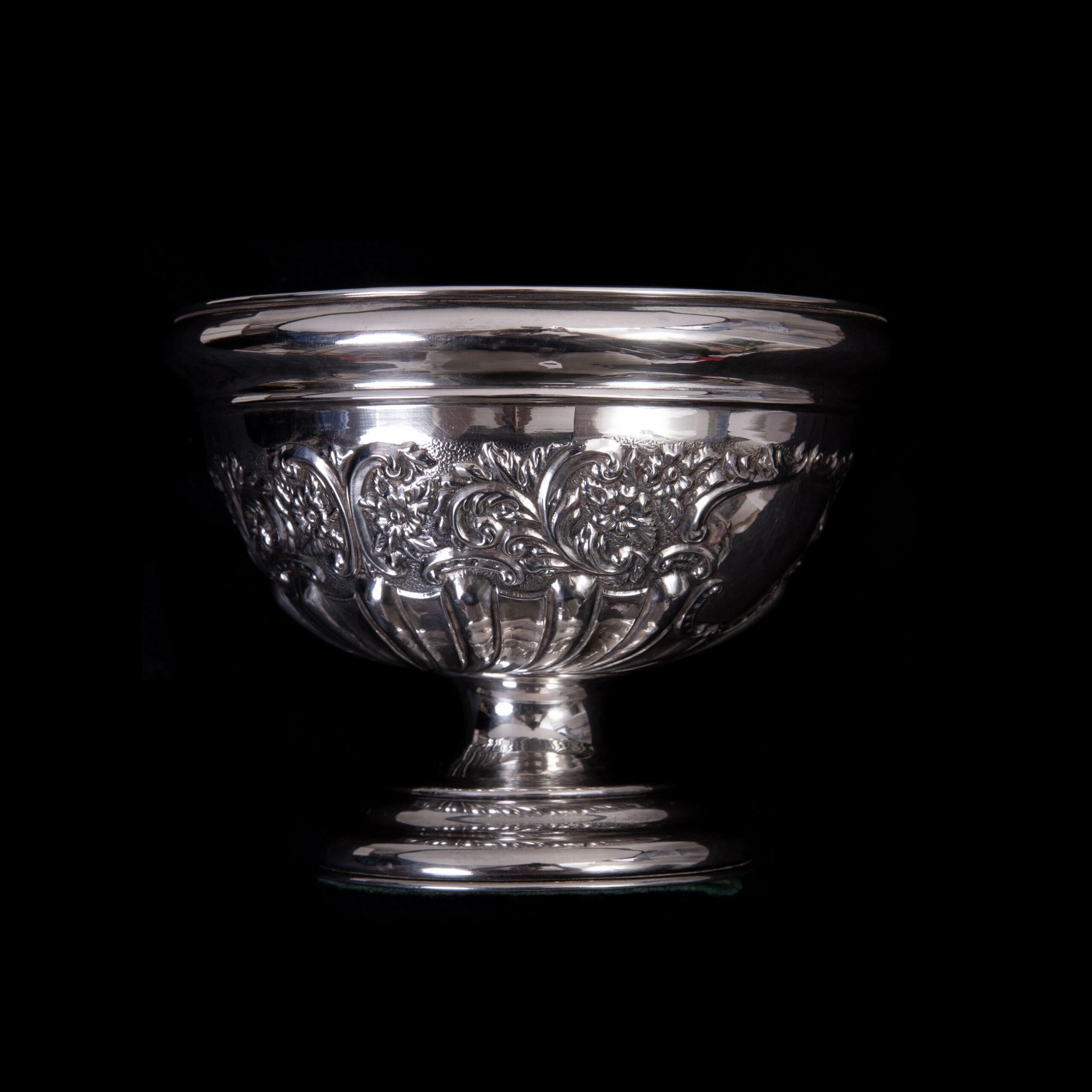 925/- Sterling Silber Rosenschale Birmingham 1905 (Frühes 20. Jahrhundert) im Angebot