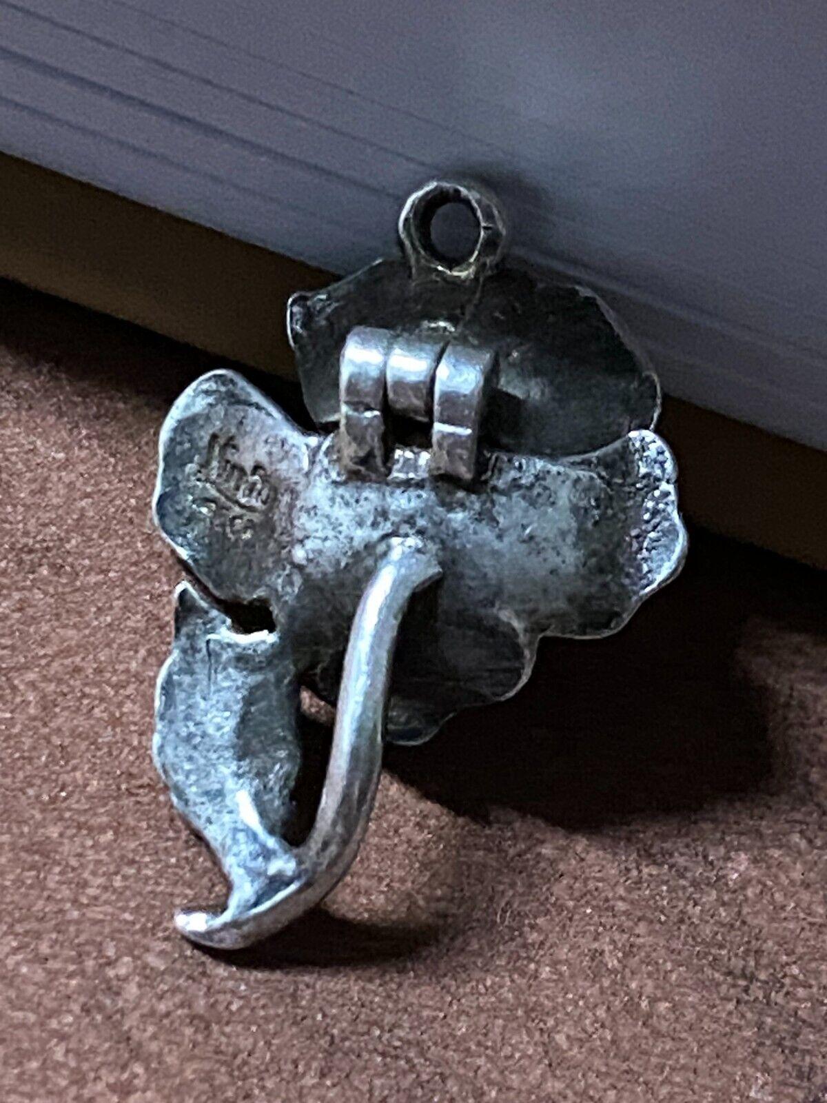 925 Sterling Silber Rose & Gelbe Emaille Biene Vintage Eröffnung Charme / Anhänger Damen im Angebot