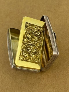 925 Sterling Silver/Silver Gilt Birmingham c1816 English Vinaigrette / Snuff Box