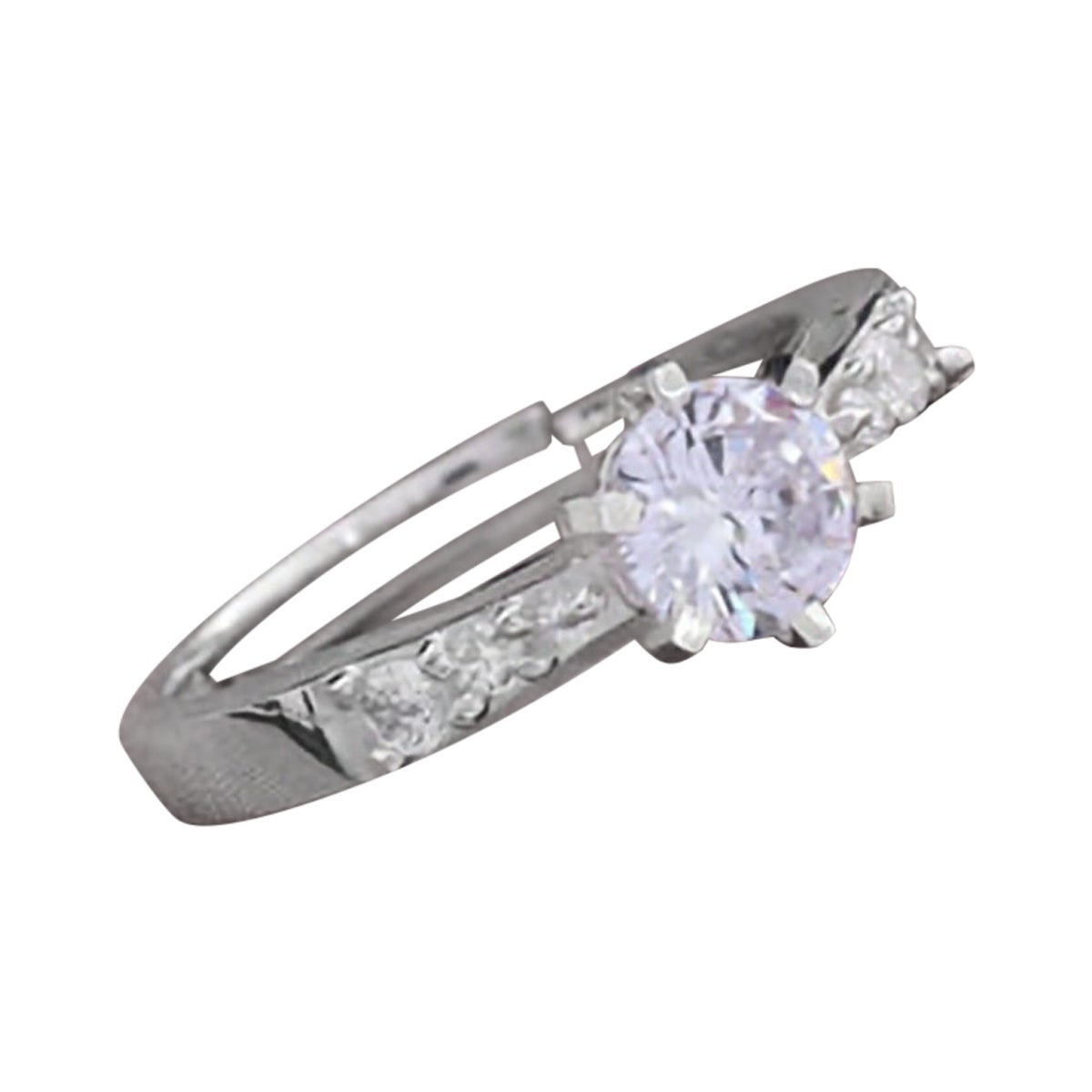 925 Sterling Silber Solitär Moissanite Ring für Frauen Minimalist Geschenk für Sie.