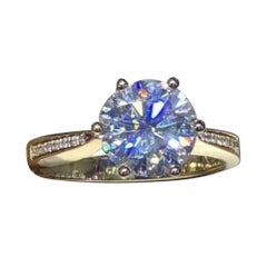 925 Sterling Silver Solitaire Ring Beautiful Engagement Moissanite Ring For Her.