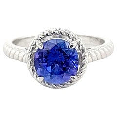 Anello solitario in argento 925 per donna Anello con pietra di nascita tanzanite di dicembre