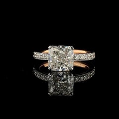 925 Sterling Silver Square Shape Cut ring Beautiful Wedding Anniversary Gift.