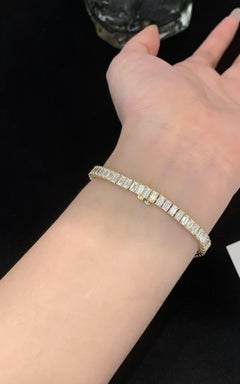Bracciale tennis da donna in argento sterling 925 – Bellissimo bracciale con moissanite, perfetto come regalo