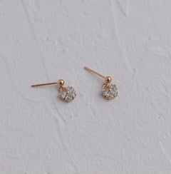 925 Sterling Silver Tiny Studs Earrings Beautiful Moissanite Studs Gift For Her.