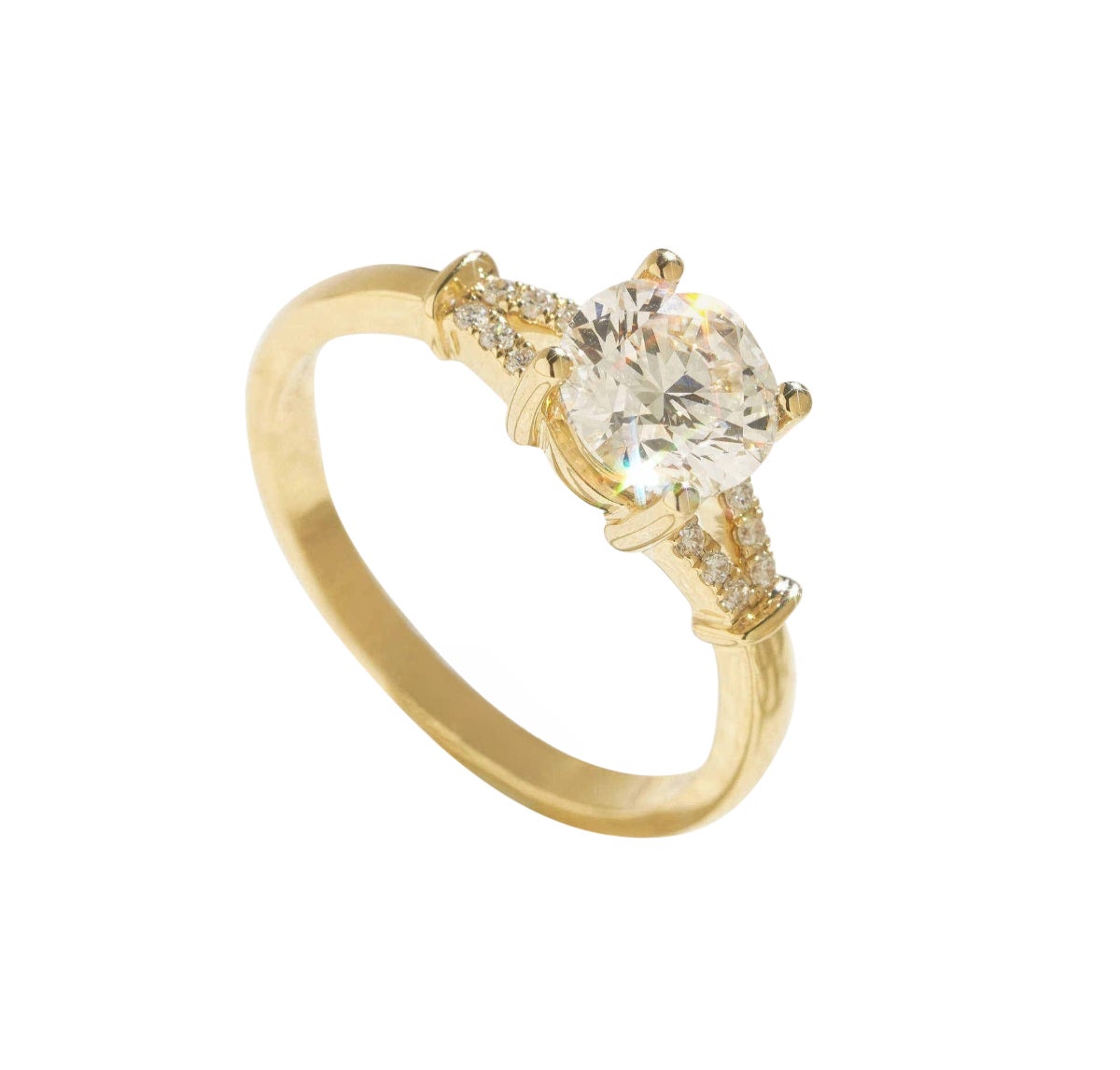 925 Sterling Silver Unique Design Solitaire Ring Beautiful Moissanite Ring Gift. For Sale