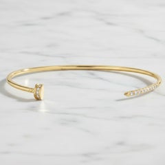 925 Sterling Siver Cuff Bracelet For Women Moissanite Simple Bangle Bracelet .