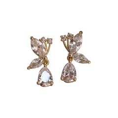 925 Sterling Siver Drop Stud Earrings For Women Moissanite Earrings Gift