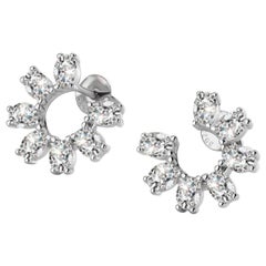 925 Sterling Siver Stud Earrings Simple Birthday Gift Pear Shaped Stone Earrings