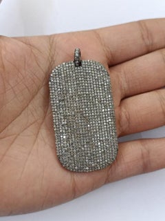 925 Sterlling Silver Diamond Pendant Pave Diamond Pendant Connector Gift For Her