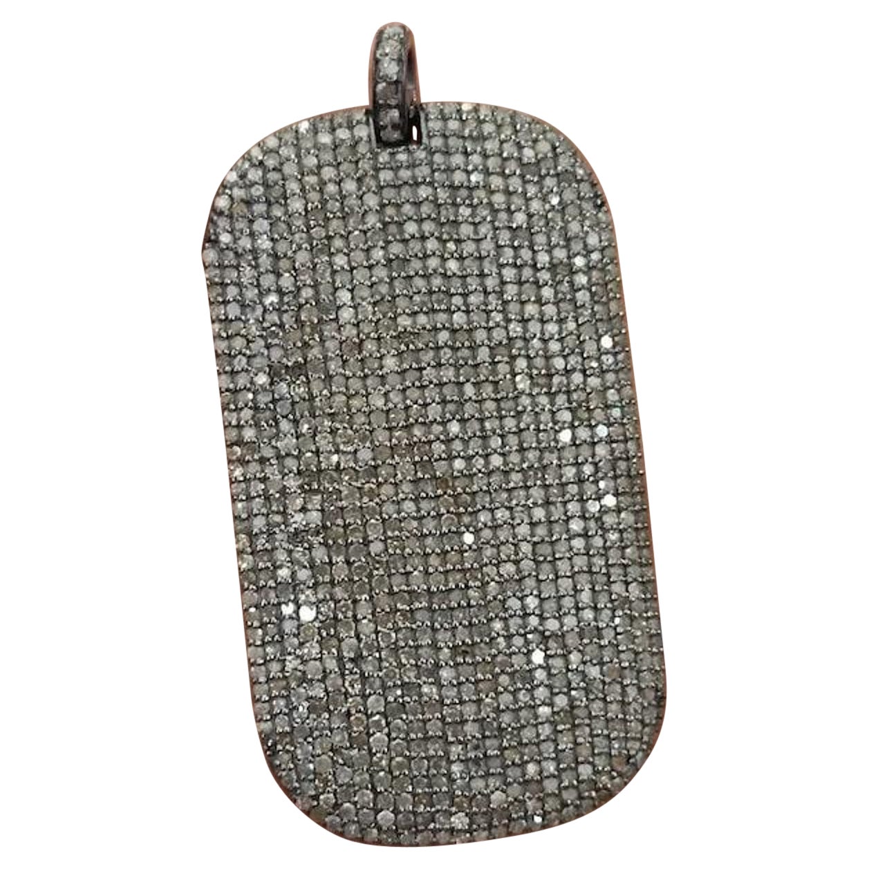 925 Sterlling Silver Diamond Pendant Pave Diamond Pendant Connector Gift For Her For Sale