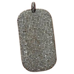 925 Sterlling Silver Diamond Pendant Pave Diamond Pendant Connector Gift For Her