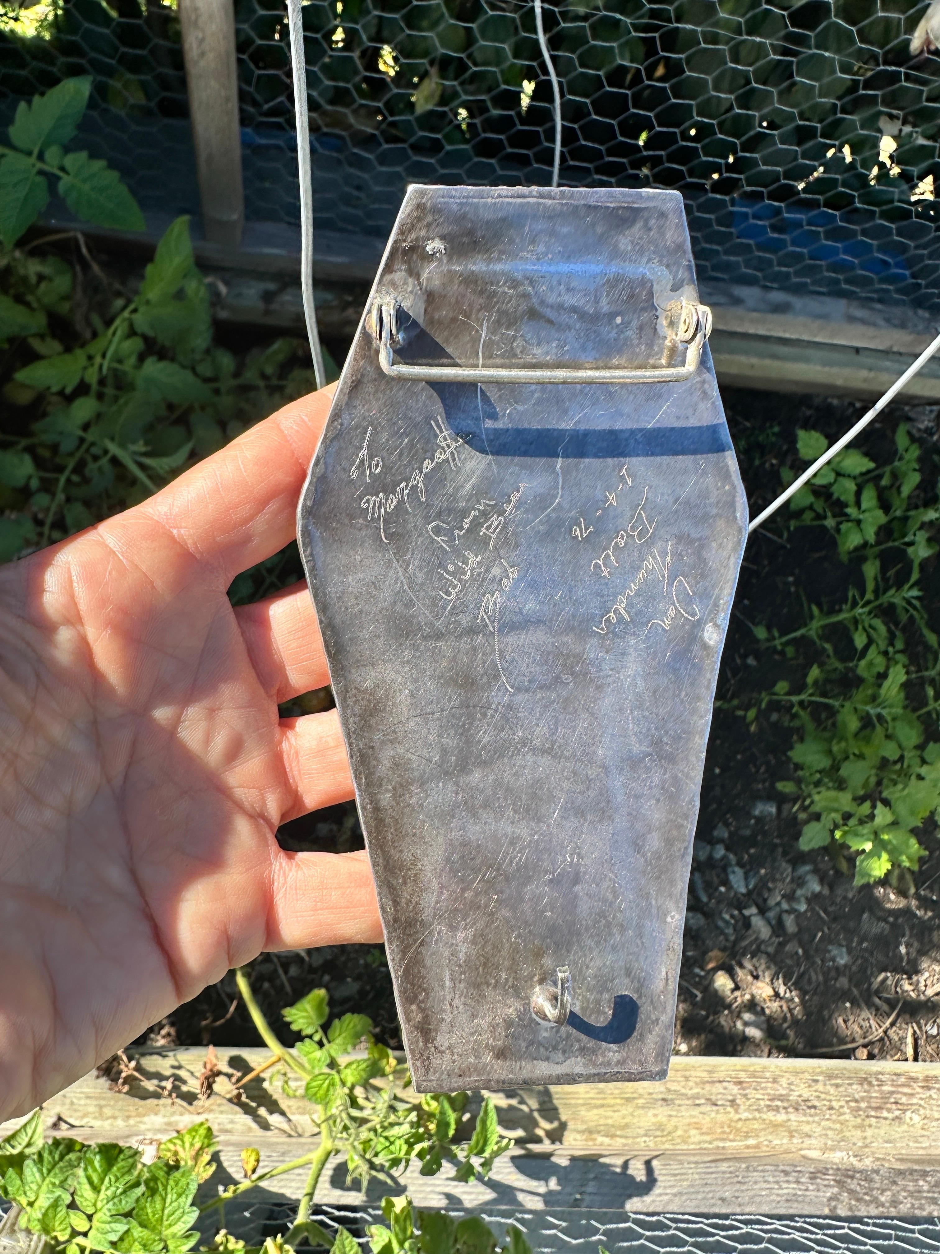 Women's or Men's 925 Thunder Bold Dan Eagle Claw Navajo belt buckle turquoise and Coral 6 Ounces For Sale