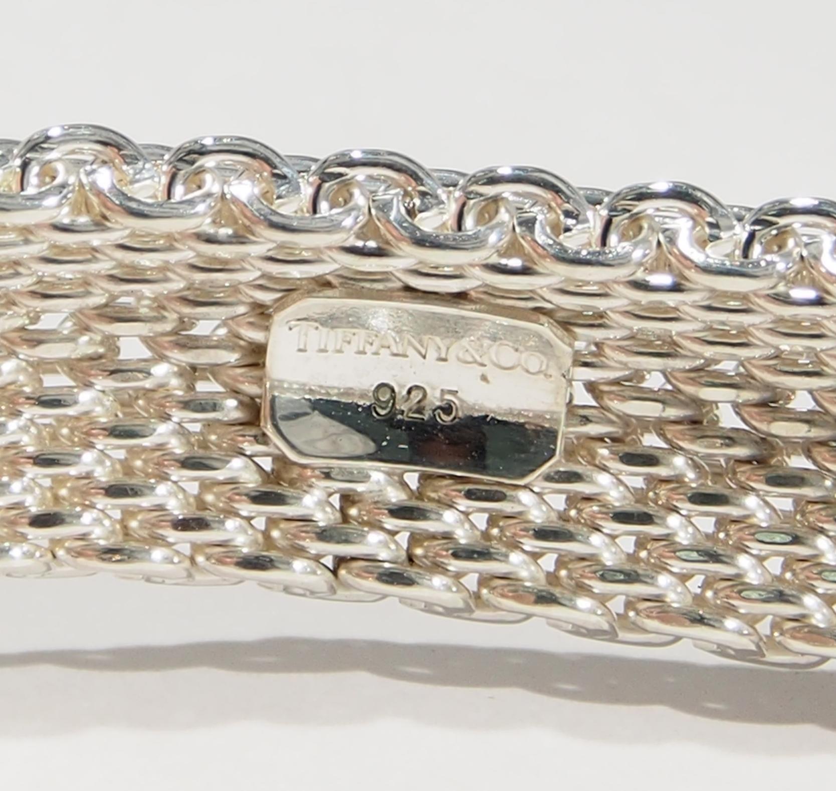 tiffany sterling mesh bracelet