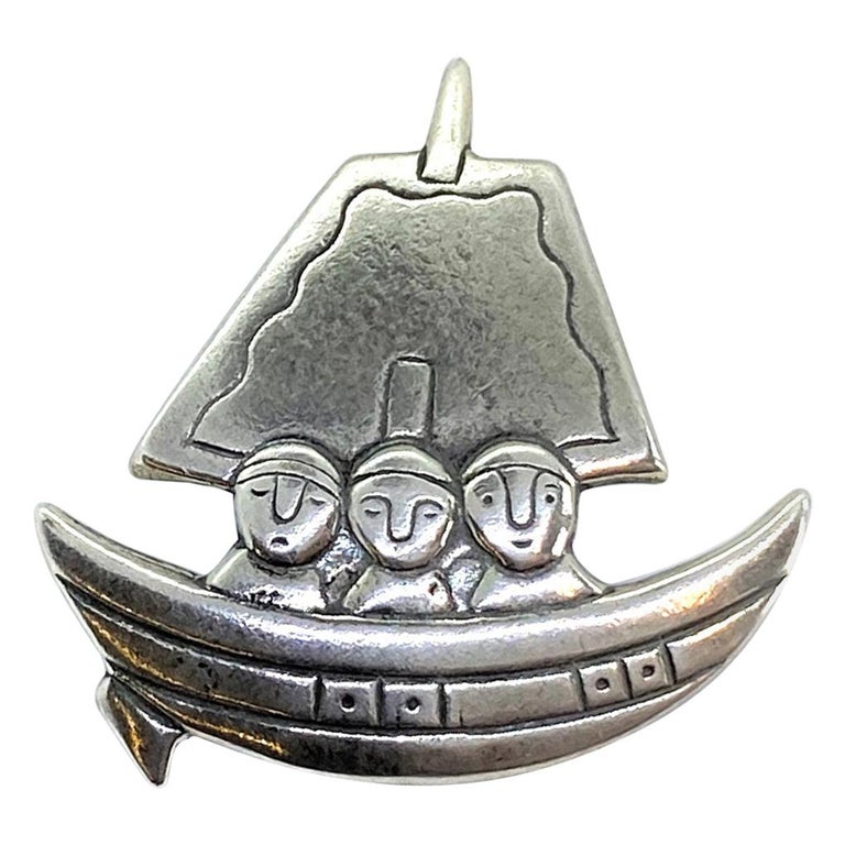 925H Silver Brooch Finland 1973 Desing Nanny Still For Sale at 1stDibs