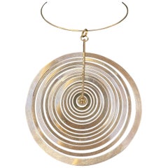 925H Silver Finland 1971 Tapio Wirkkala Silver Moon Hopeakuu Necklace