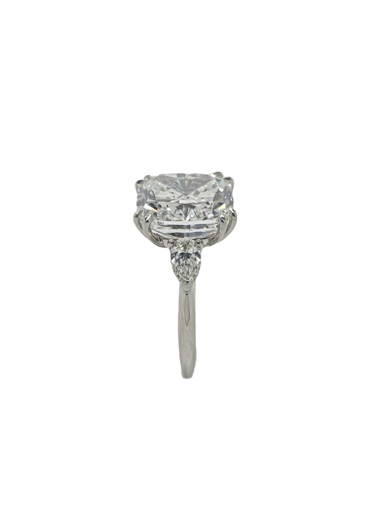9.27 Karat Diamant-Verlobungsring im Kissenschliff 1