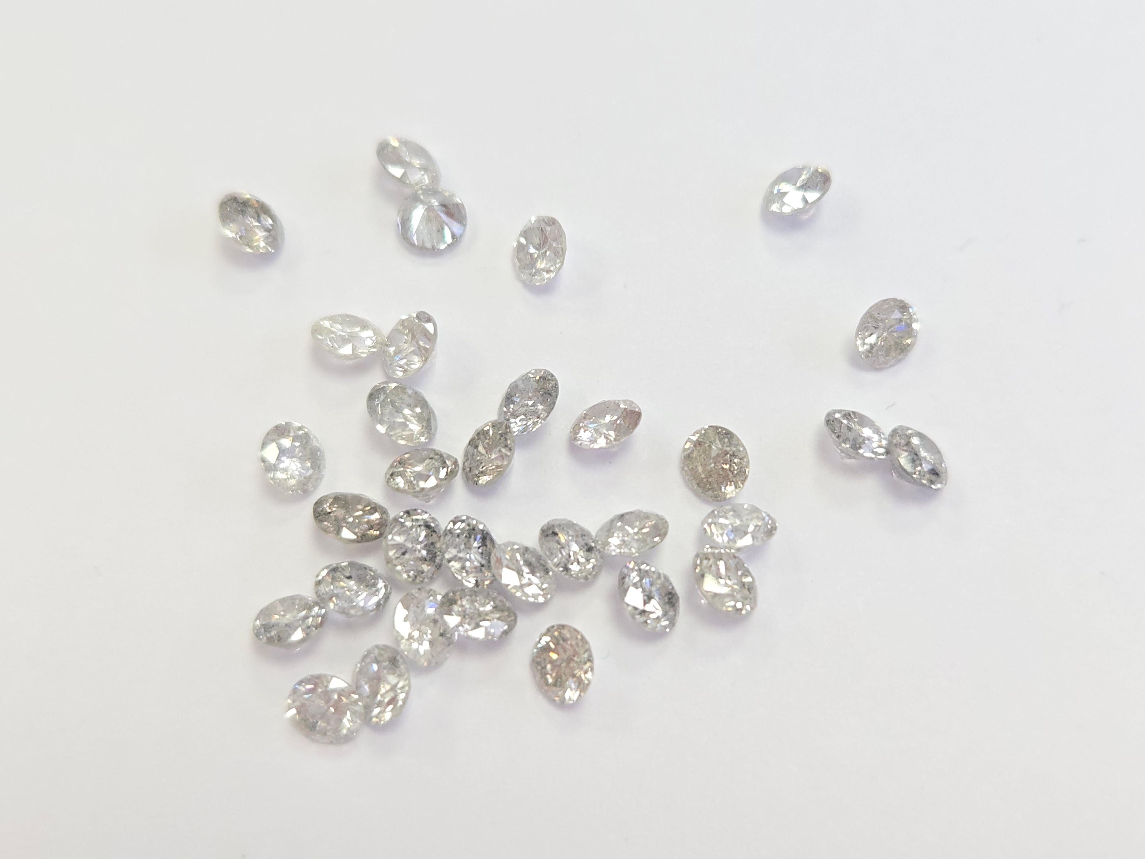 9,27 Carati di peso totale - Pacco di diamanti tondi sciolti Nature In condizioni Nuovo in vendita a Great Neck Plaza, NY