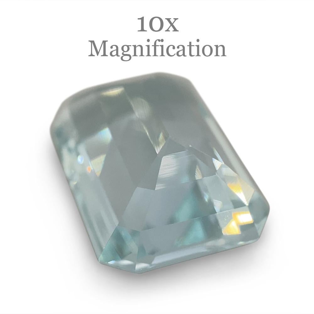 9.29ct Emerald Cut Aquamarine For Sale 10