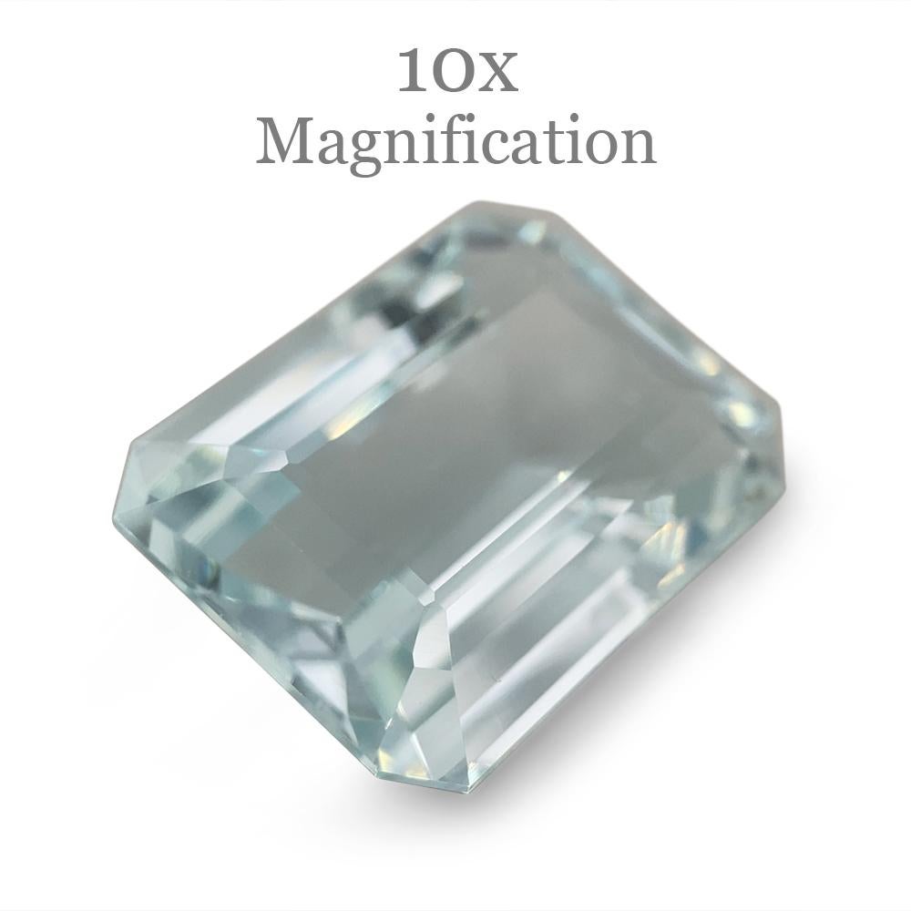 9.29ct Emerald Cut Aquamarine For Sale 15