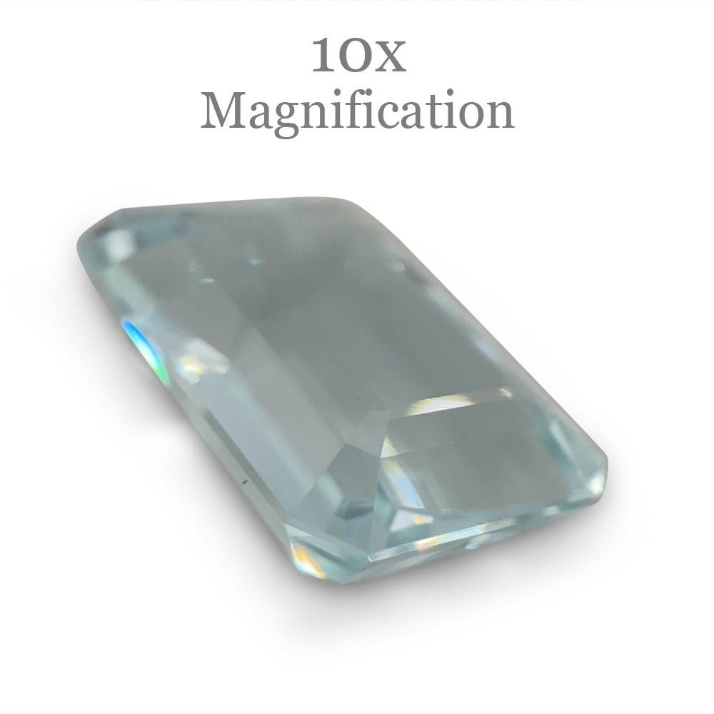 9.29ct Emerald Cut Aquamarine For Sale 2