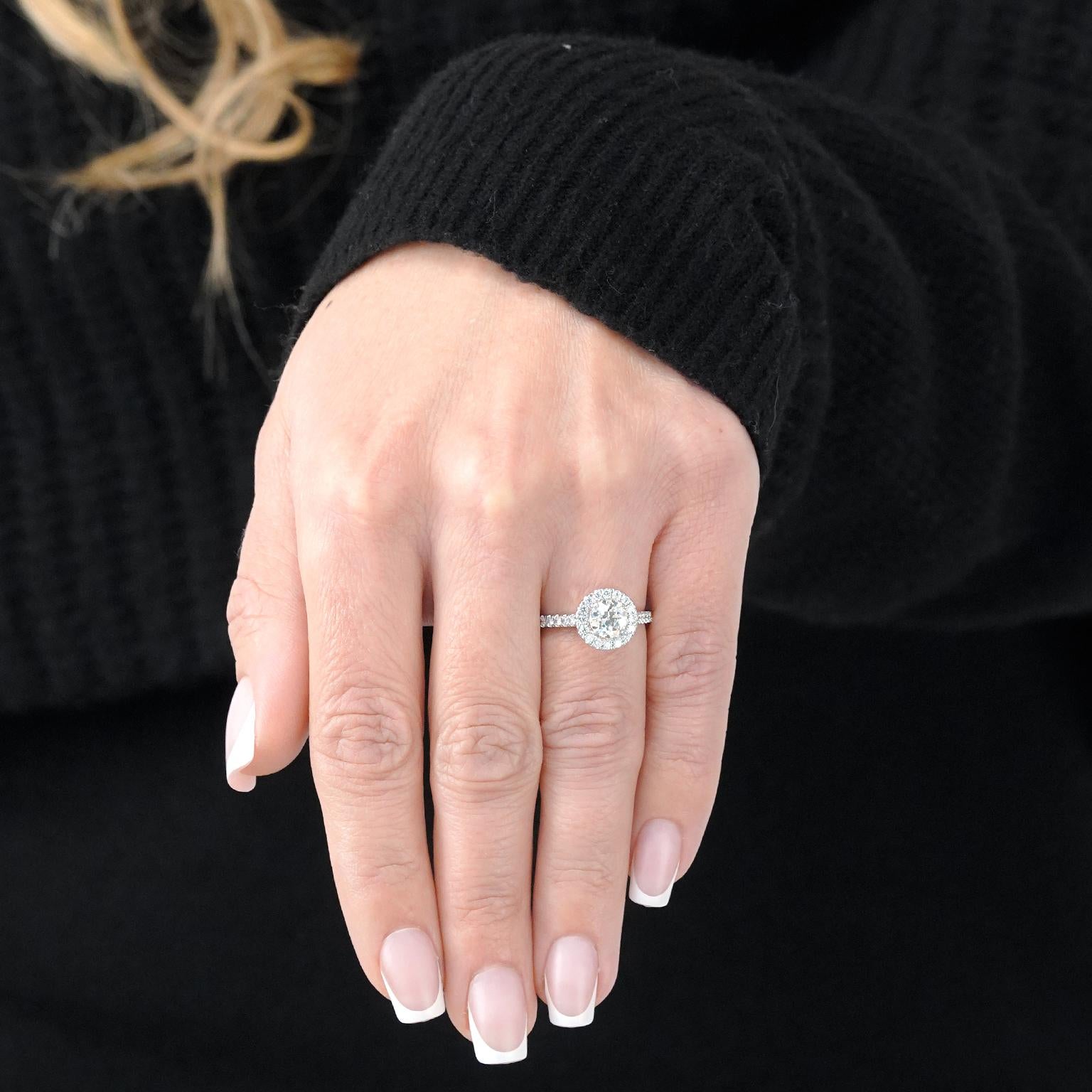 .92ct Diamond Engagement Ring GIA In Excellent Condition For Sale In Litchfield, CT