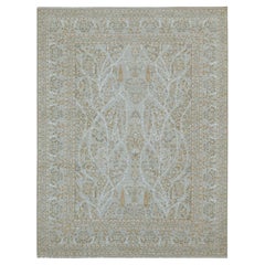 9'2"x12' Gray 200 KPSI Meditation Tree of Life Design tout tapis noué à la main