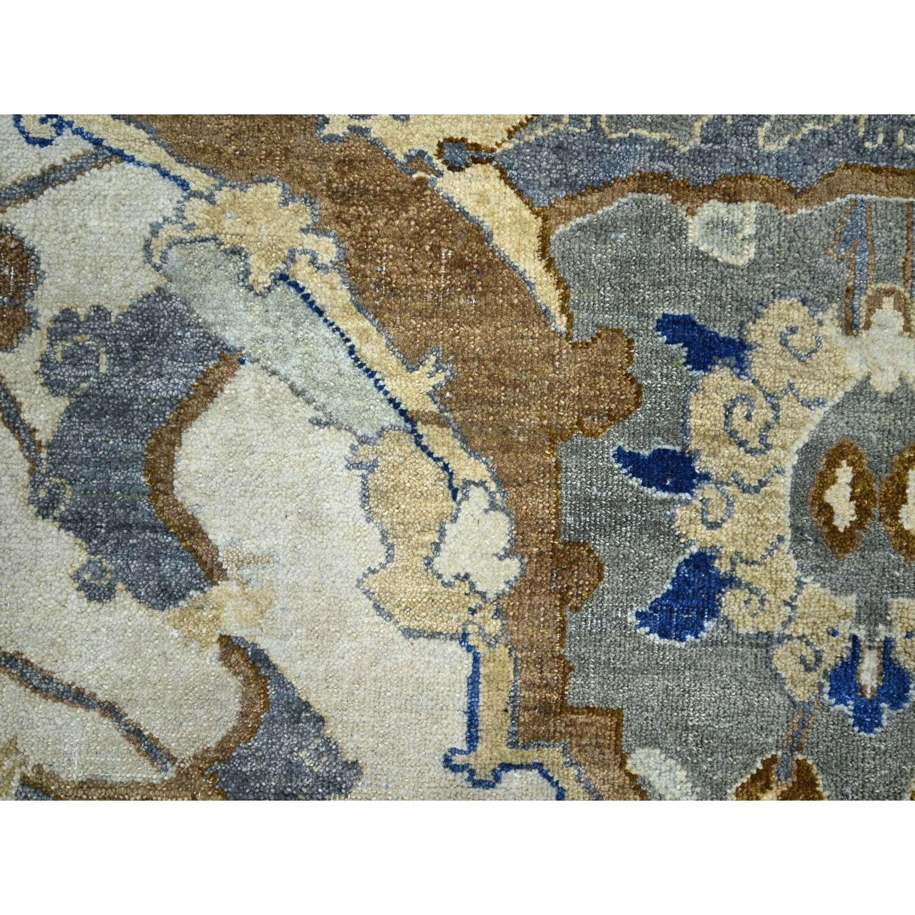 Lana Tappeto avorio persiano Isphahan InspiredÂ Design annodato a mano in pura lana 9'2 