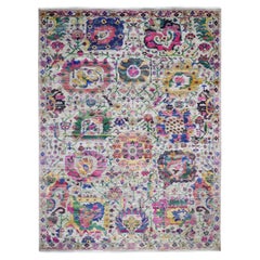 9
2"x12
2" Sulatanabad Re-Invented Colorful Sari Silk Big Flower Oriental Rug 9
2"x12
2" Sulatanabad Re-Invented Colorful Sari Silk Big Flower Oriental Rug