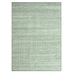 9'2"x12'3" Brown Oxidized and Distressed Grass Design Hand Knotted Pure Wool Rug