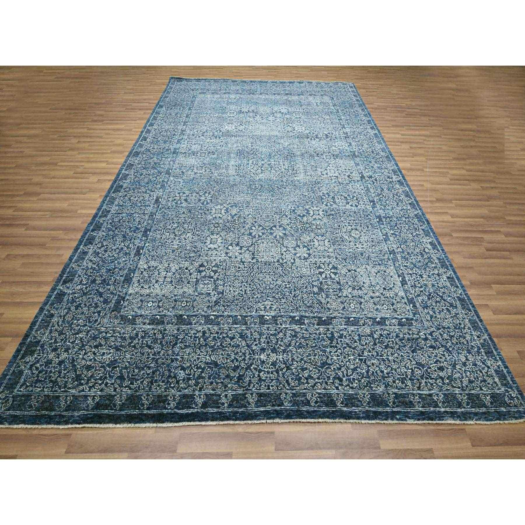 Blu denim, Design/One Mamluke, Influenza preistorica del 14° secolo, Annodato a mano, Pura lana, Tinture naturali, Tappeto orientale
Materiali primari: Lana
Lattice: No Pile 
altezza: 0,25 pollici
Stile: Di transizione
Colore primario: Blu
Colori