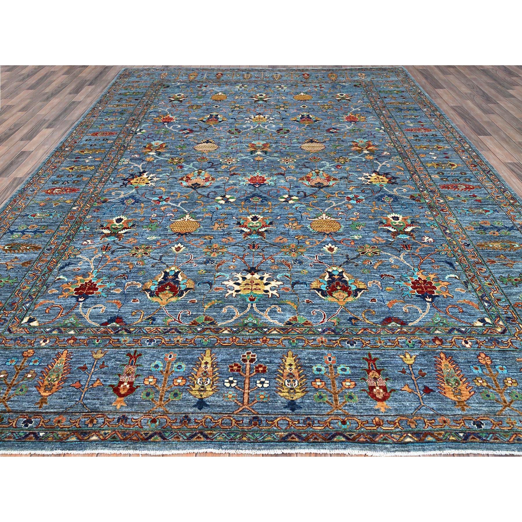 This is a truly genuine one-of-a-kind Afghan Sultani, Hand Knotted, Pure Wool, Oriental Rug. It has been Knotted for months and months in the centuries-old weaving craftsmanship techniques by expert artisans.
Primary materials: Wool
Latex: No Pile