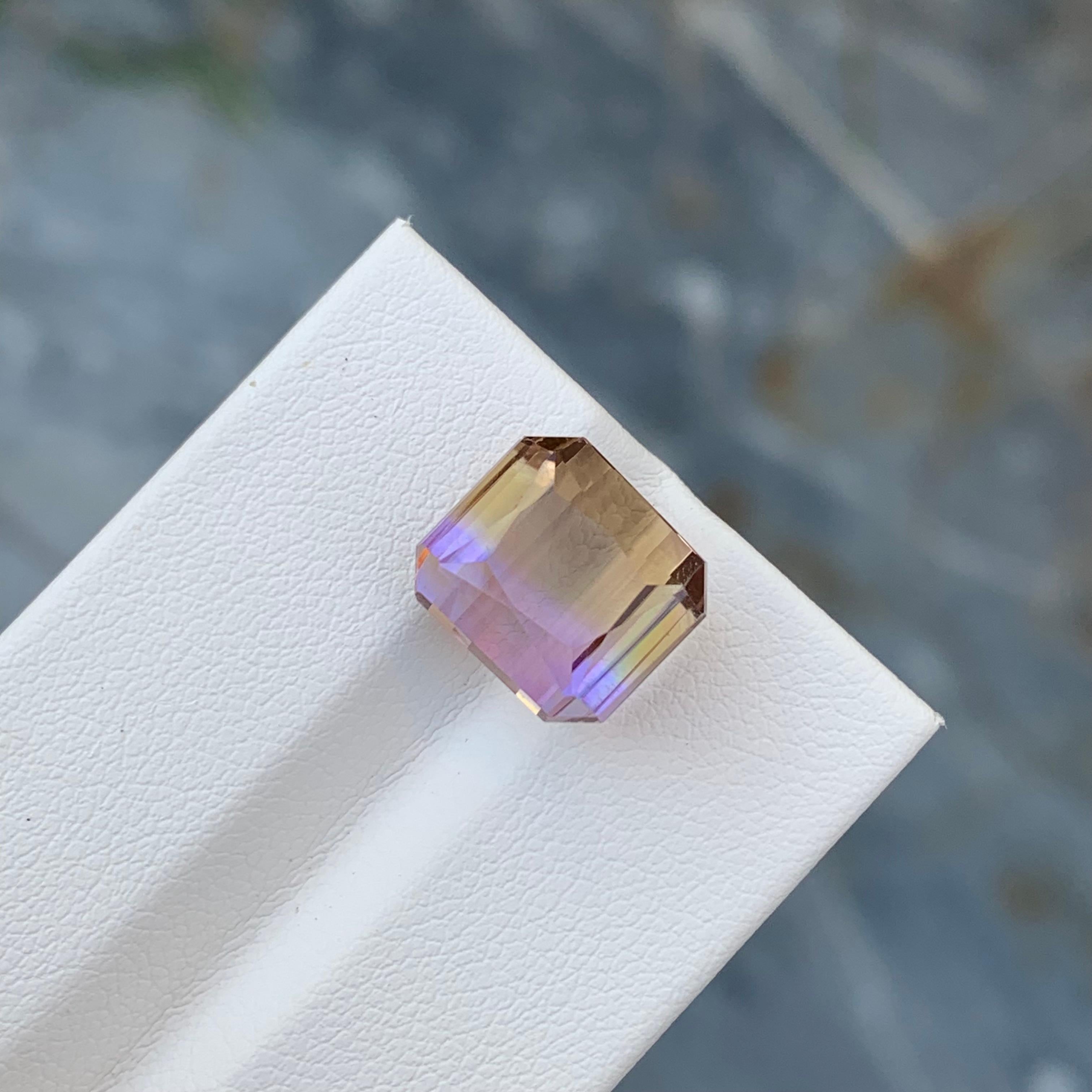 Ametrine naturelle non sertie de 9,30 carats de forme octogonale pour collier bijoux Neuf - En vente à Peshawar, PK