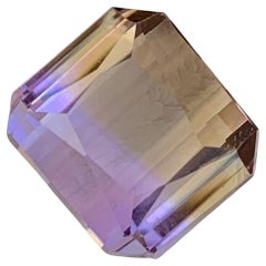 Used 9.30 Carat Natural Loose Ametrine Octagon Shape Gem For Necklace Jewellery 