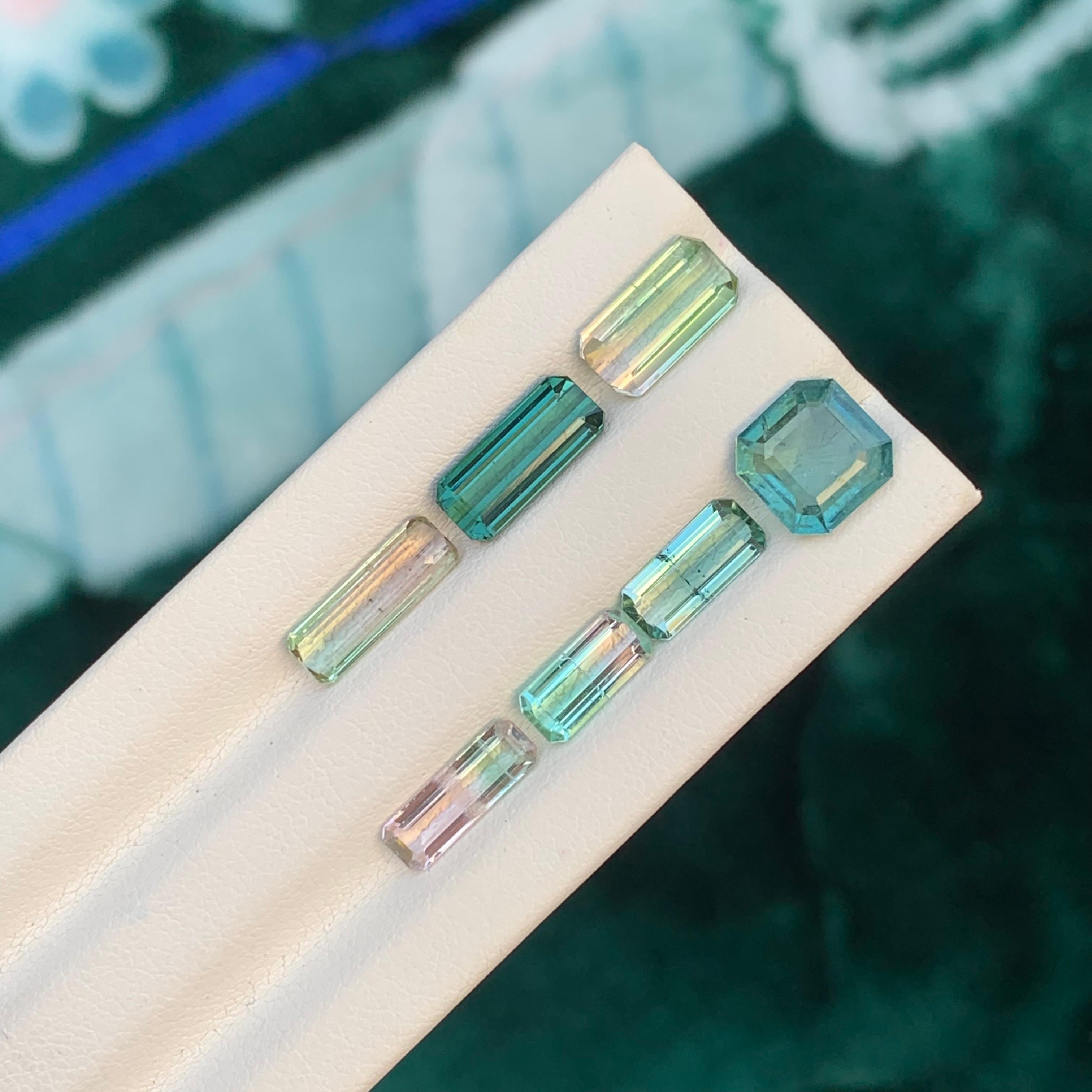 Mixed Cut 9.30 Carat Natural Loose Tourmaline Lot For Jewellery Making For Sale