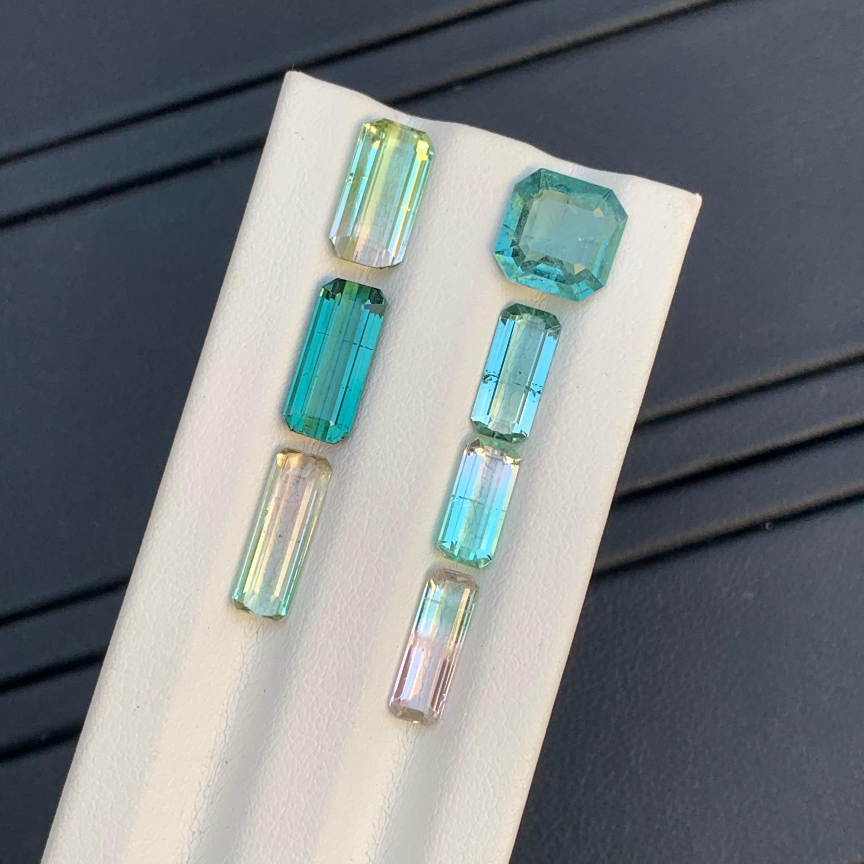 9.30 Carat Natural Loose Tourmaline Lot For Jewellery Making For Sale 2