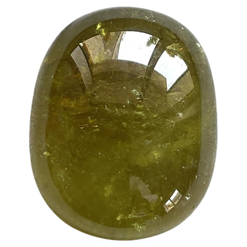 93.06 Carats Green Tourmaline Plain Tumbled Loose Gemstone Fine Jewelry Natural For Sale