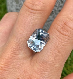 9,30Ct Acquamarina naturale, taglio radiante, 14,3x10,7x9,3mm, Madagascar