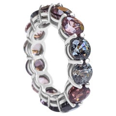 9.32 Carat Natural Spinel Eternity Band, 14 kt. White Gold, Ring 9.32 Carat Natural Spinel Eternity Band, 14 kt. White Gold, Ring