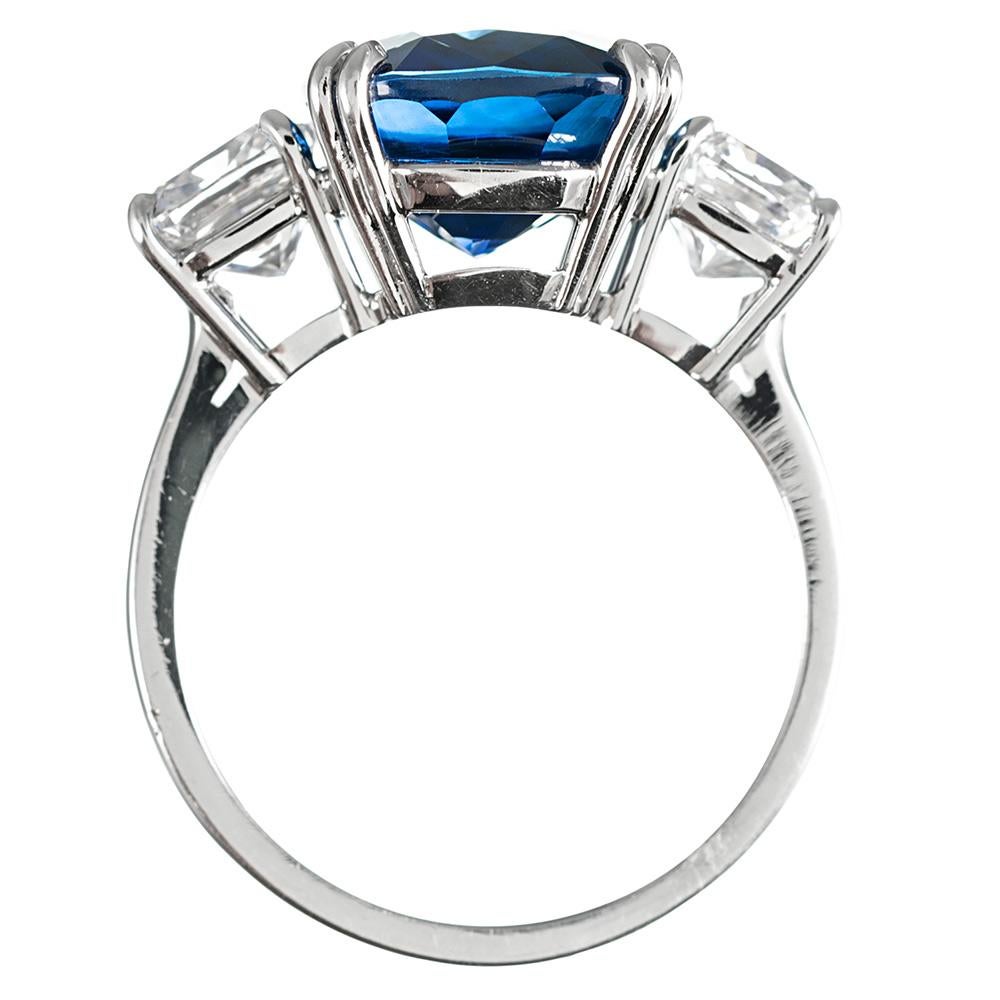 Women's 9.33 Carat Sapphire and Diamond Ring